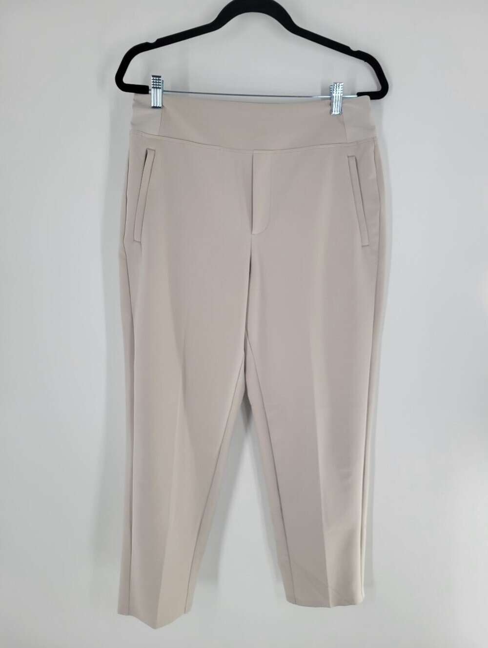 Athleta Cream Ankle Ponte Pull-On Pants Size 8